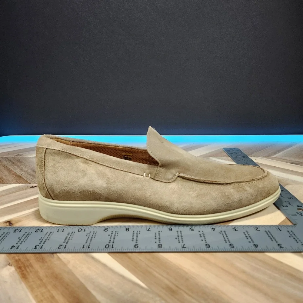 Amberjack The Loafer Made in Portugal Tundra Beige Slip On Comfort Shoes Mens 13